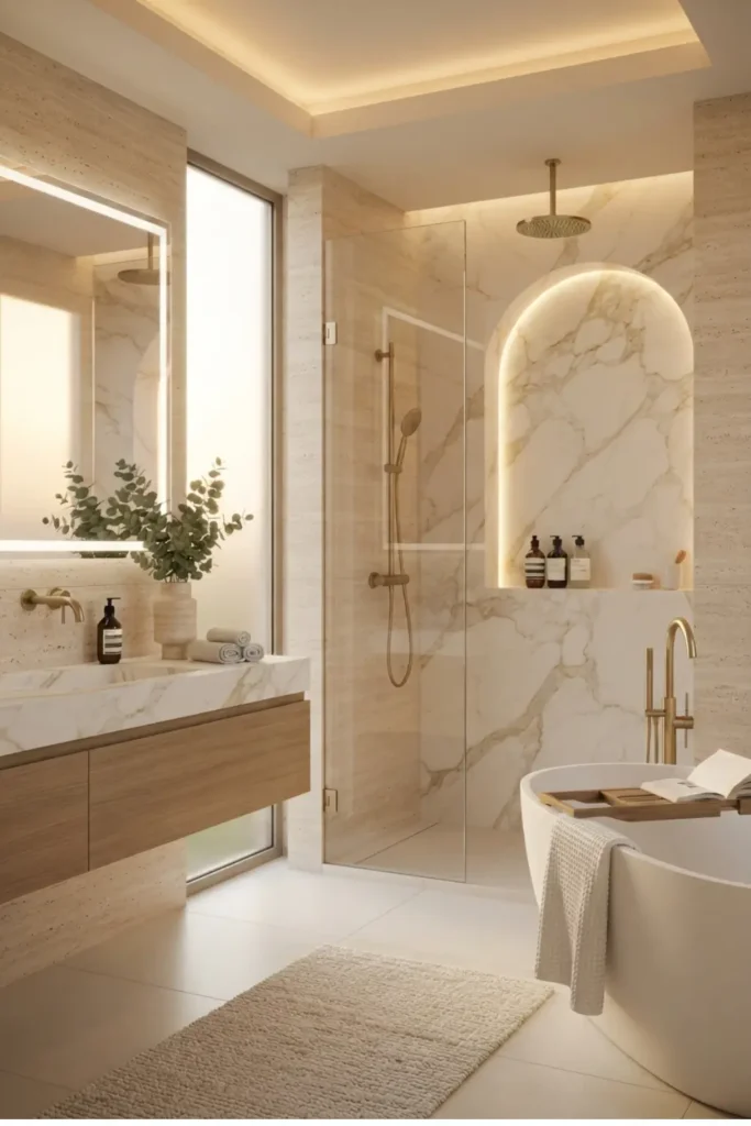 Add Architectural Interest with Arched Shower Niches