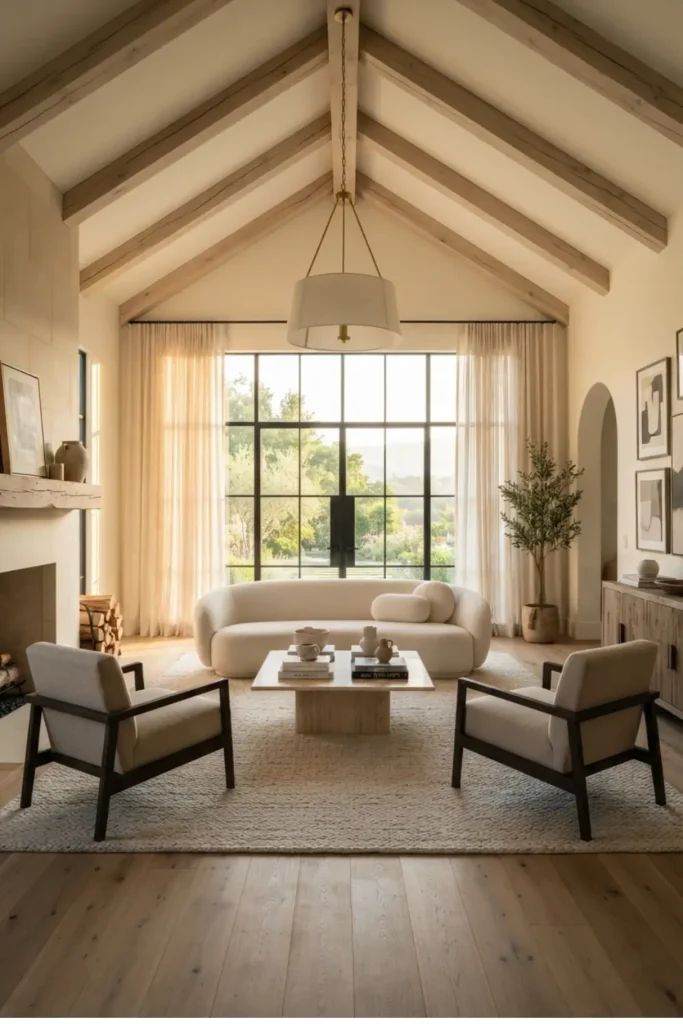 Add Character with Exposed Wooden Ceiling Beams
