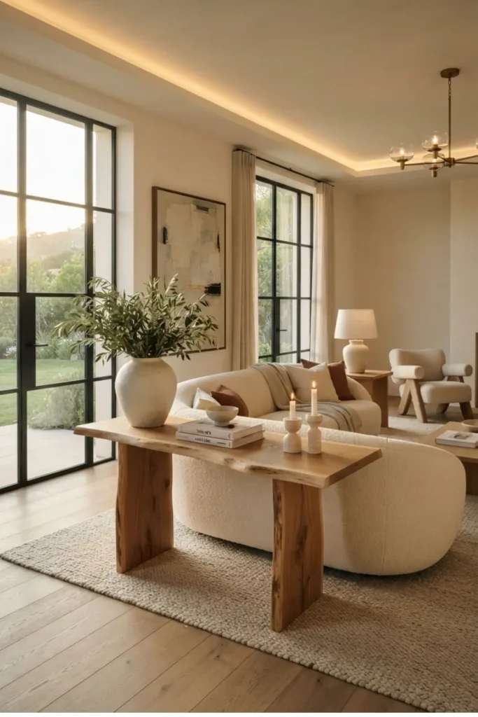 Add Organic Elegance with a Live-Edge Wood Console Table