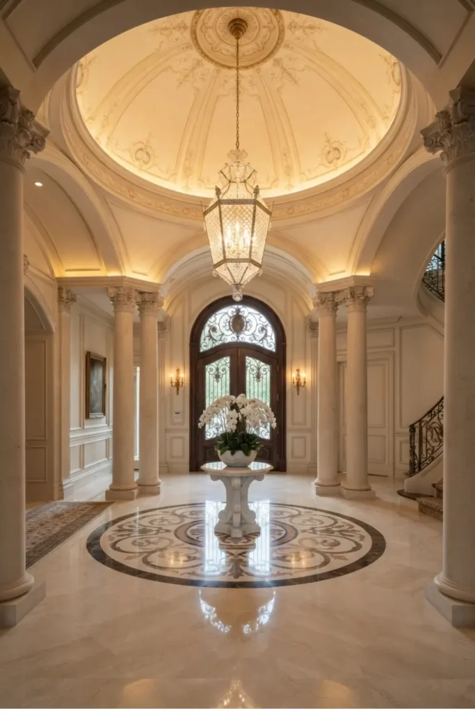 Add Regal Elegance with a Domed Ceiling Entryway