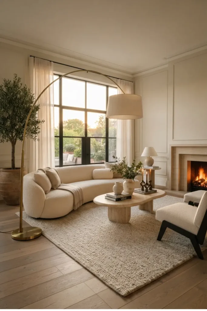 Add Sculptural Beauty with a Curved Floor Lamp
