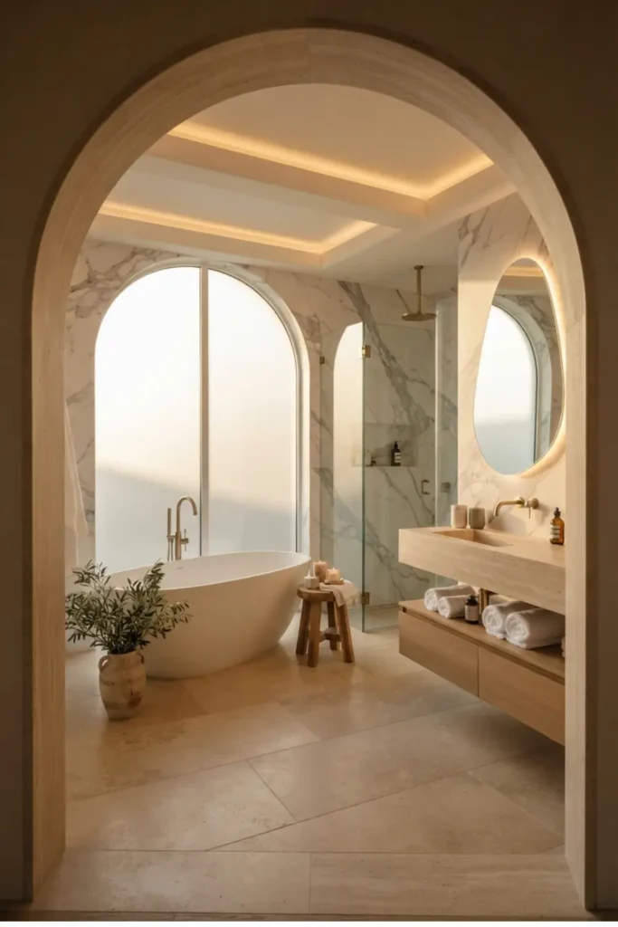 Add Timeless Character with an Arched Bathroom Doorway