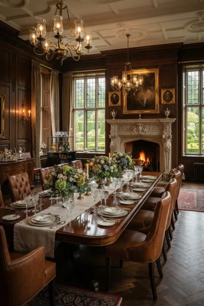 Add Timeless Charm with an English Manor Dining Room