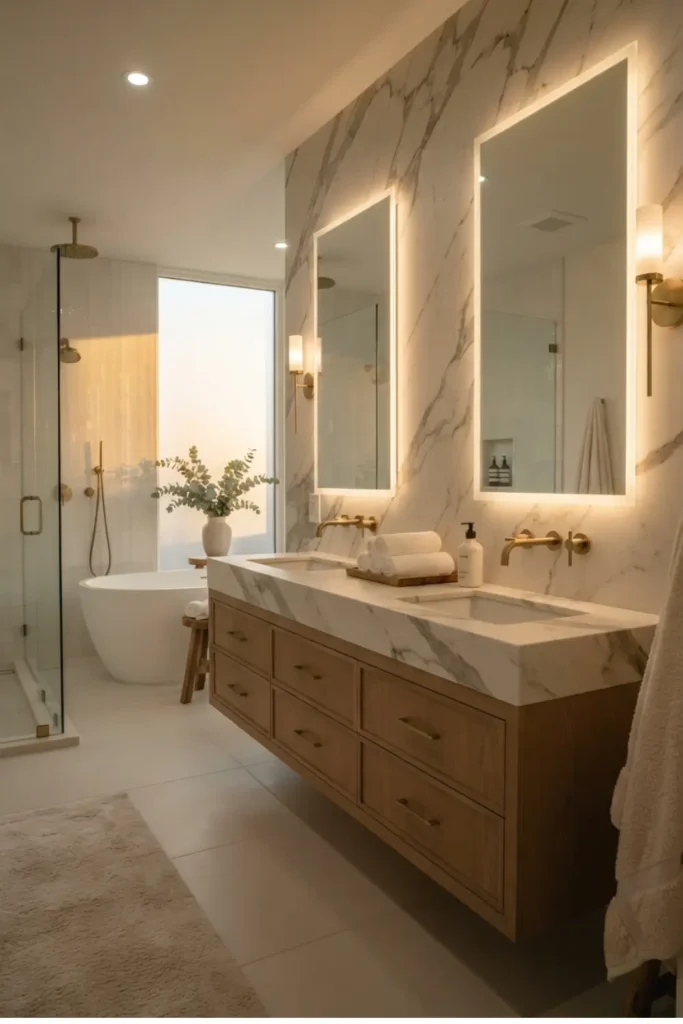 Add a Hotel-Inspired Feel with a Double Vanity