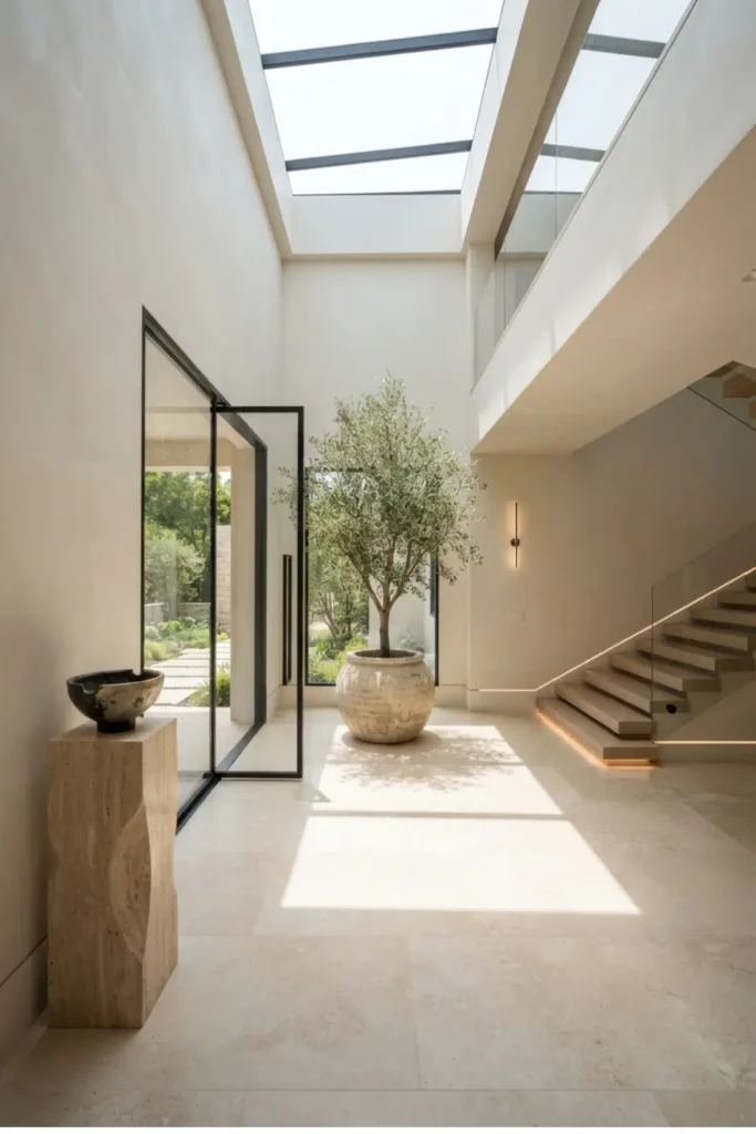 Brighten the Entryway with a Skylight Foyer