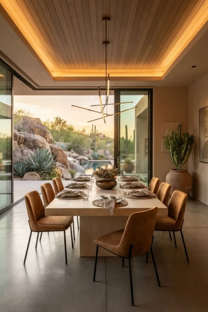 Bring Desert Modern Style into Your Dining Room