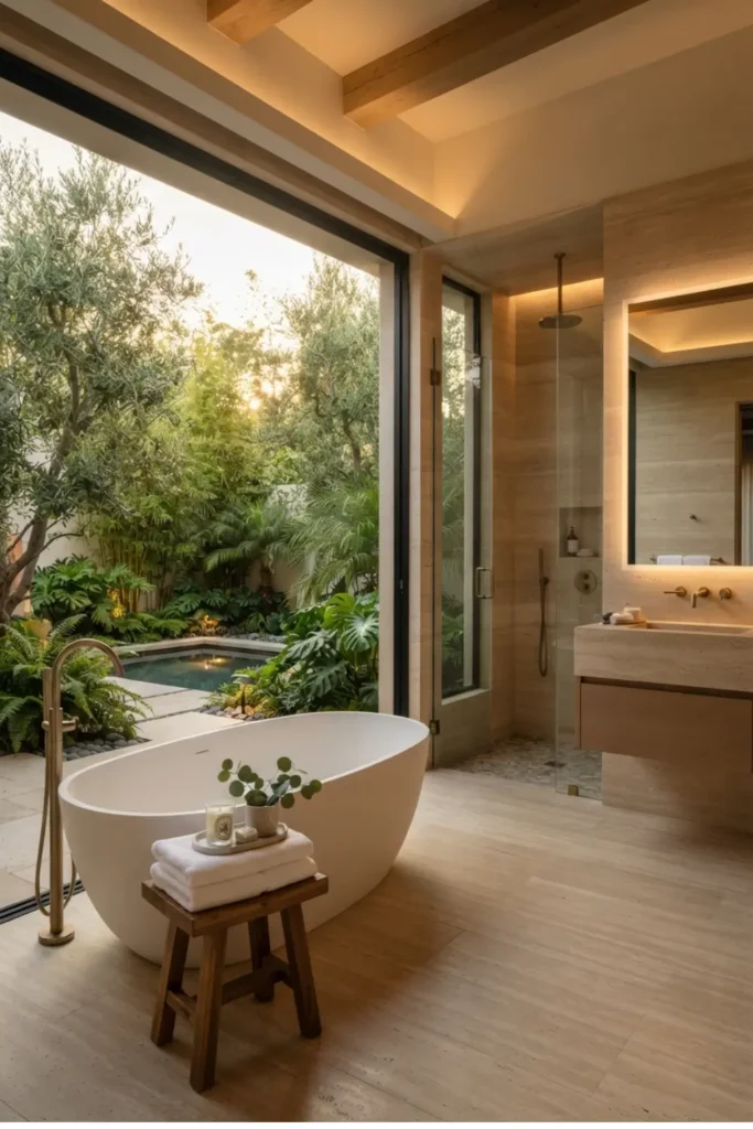 Bring Resort Luxury Home with an Indoor-Outdoor Bathroom