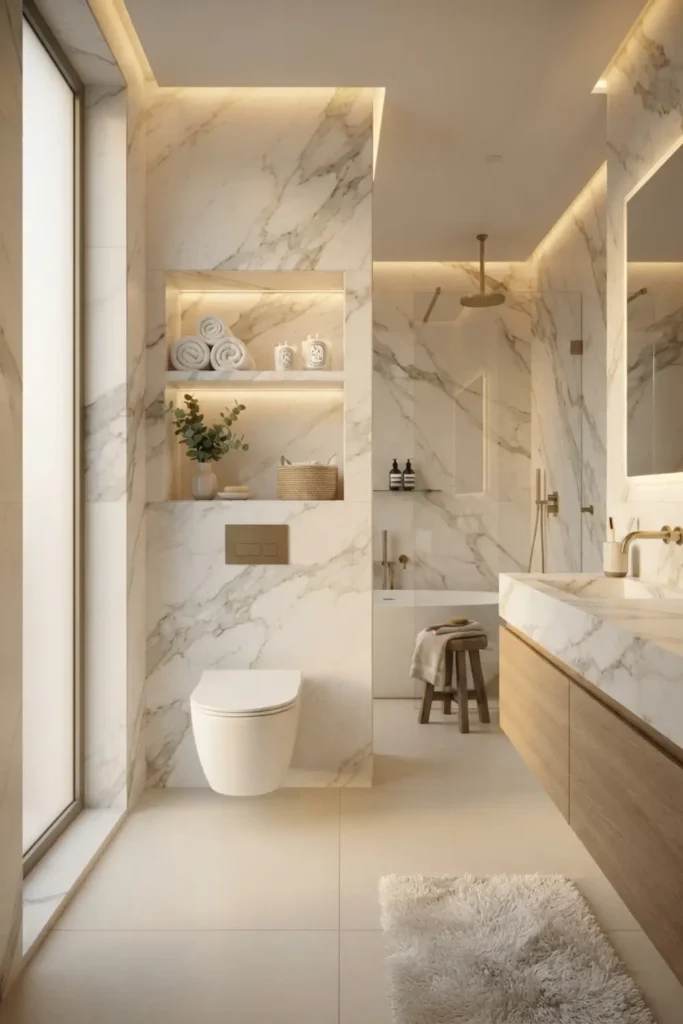 Create a Boutique Hotel Look with a Floating Toilet