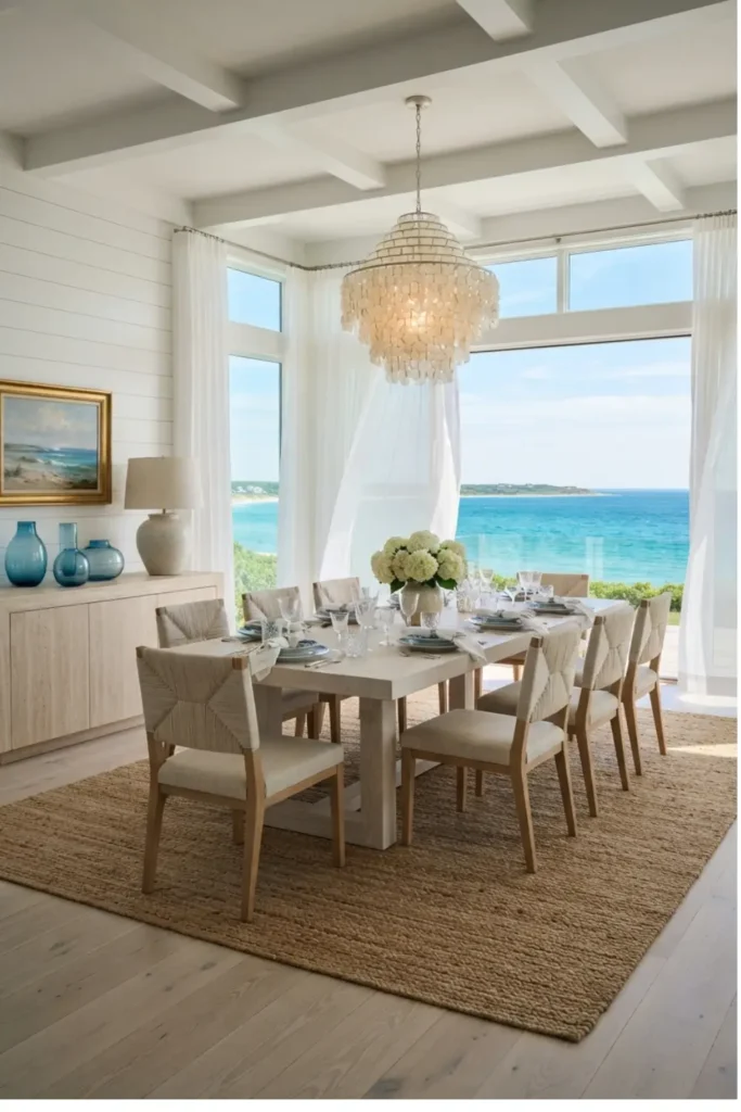Create a Coastal Dining Room with Ocean-Inspired Elegance