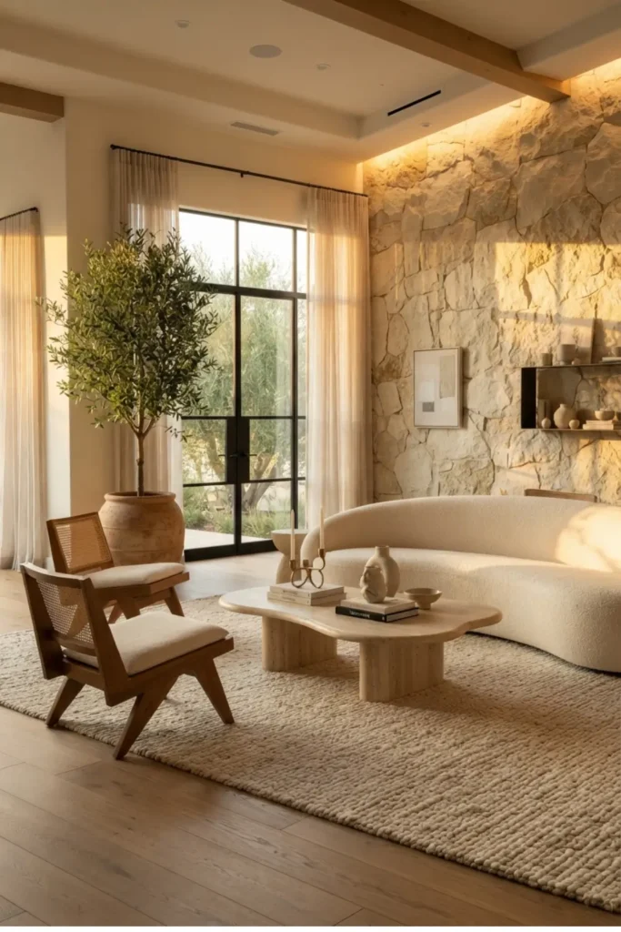 Create a Designer Look with a Stone Accent Wall