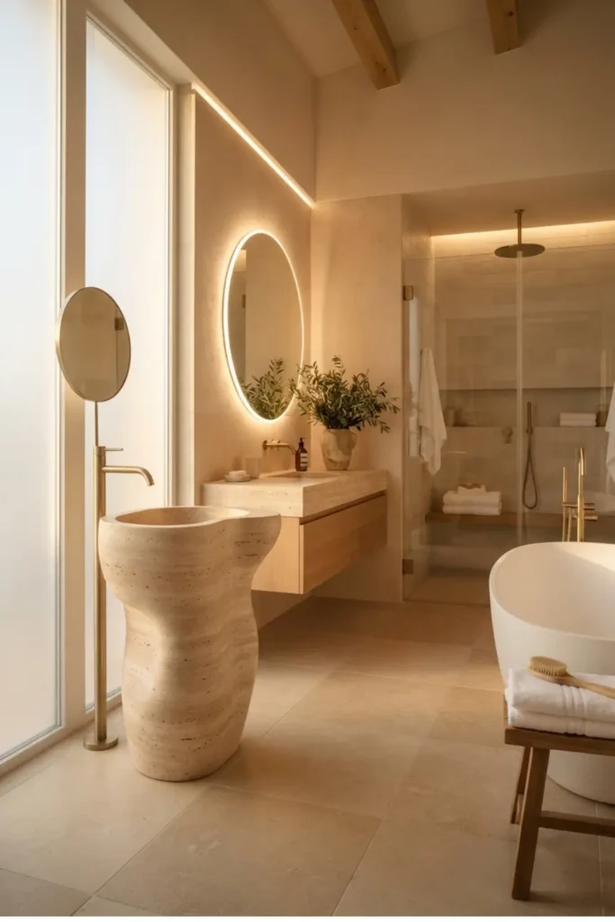 Create a Luxury Focal Point with a Sculptural Freestanding Basin