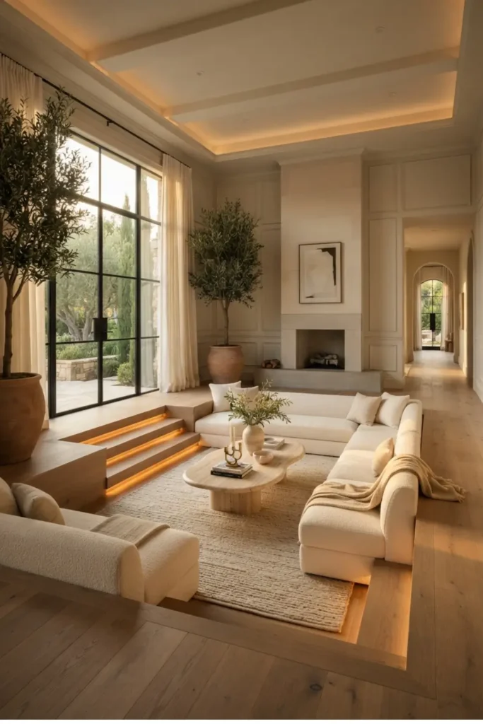 Create a Luxury Lounge with a Sunken Living Room