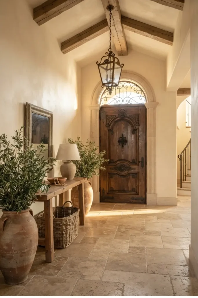 Create a Warm Welcome with a Mediterranean Arch Entryway