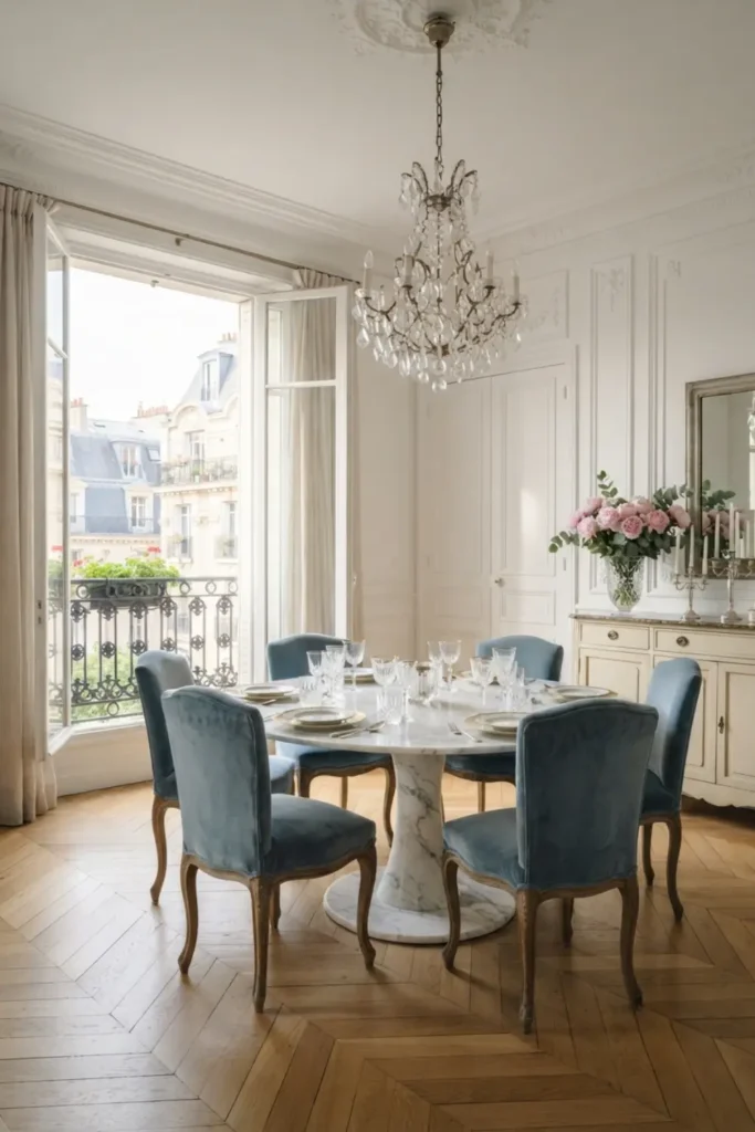 Design a Parisian Dining Room with Classic Wall Molding