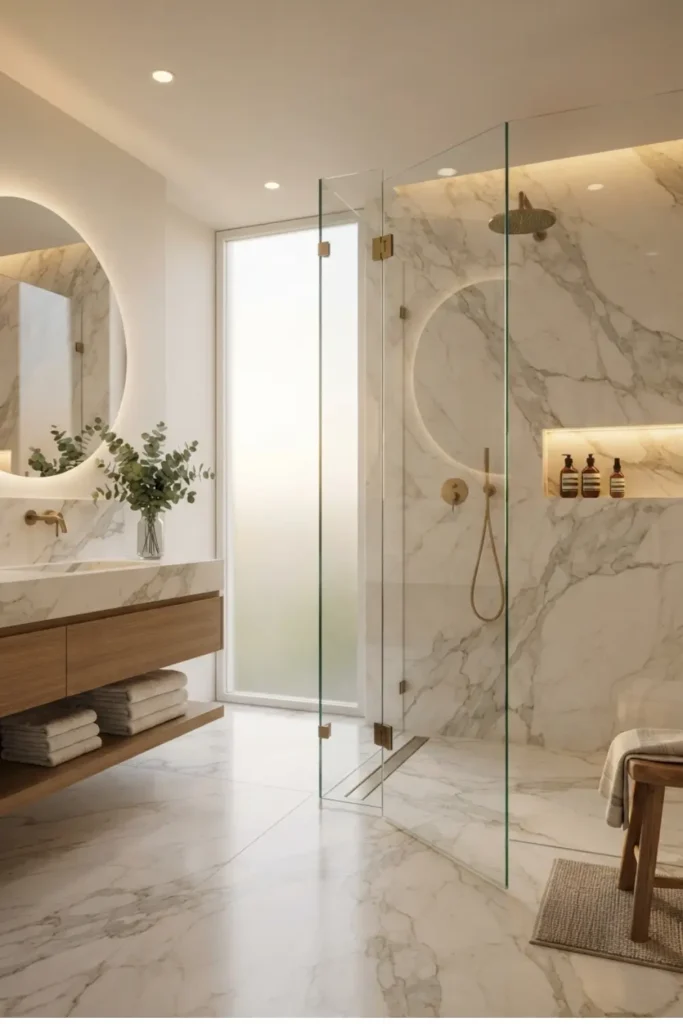 Design a Walk-In Shower with Frameless Glass