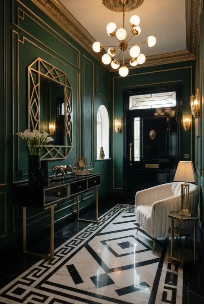 Elevate Your Entrance with an Art Deco Entryway