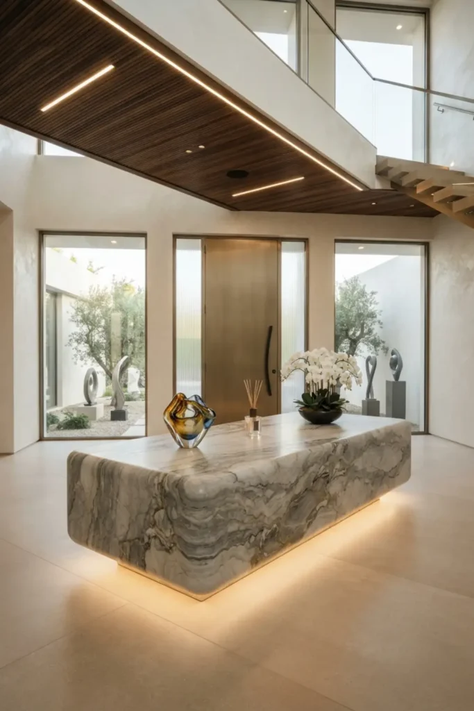 Elevate Your Entryway with a Floating Stone Island