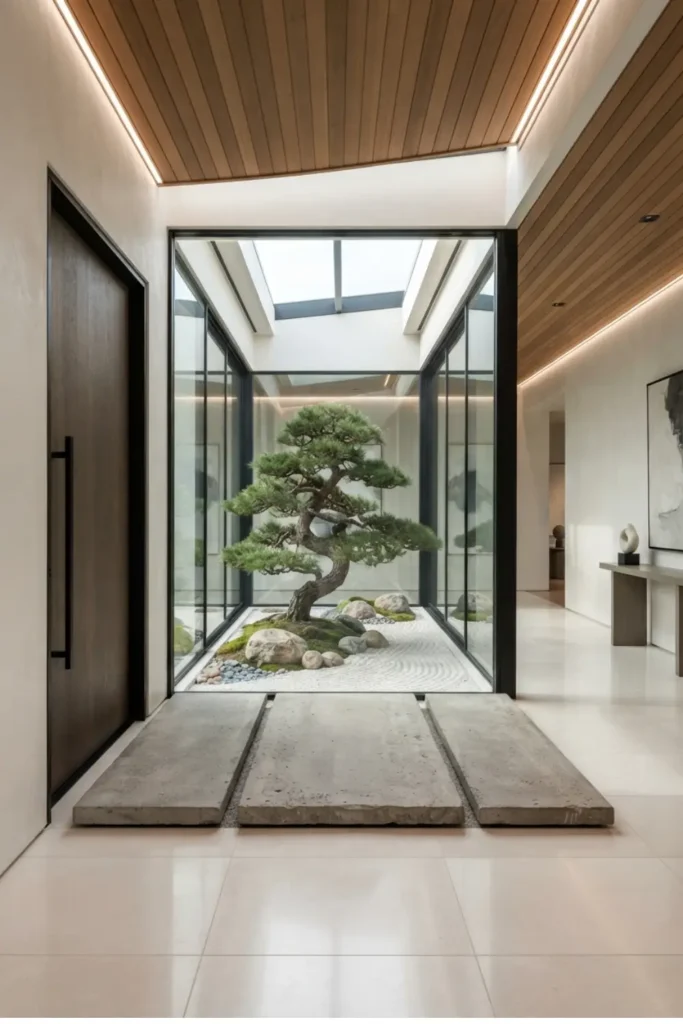 Elevate the Foyer with a Luxury Indoor Courtyard