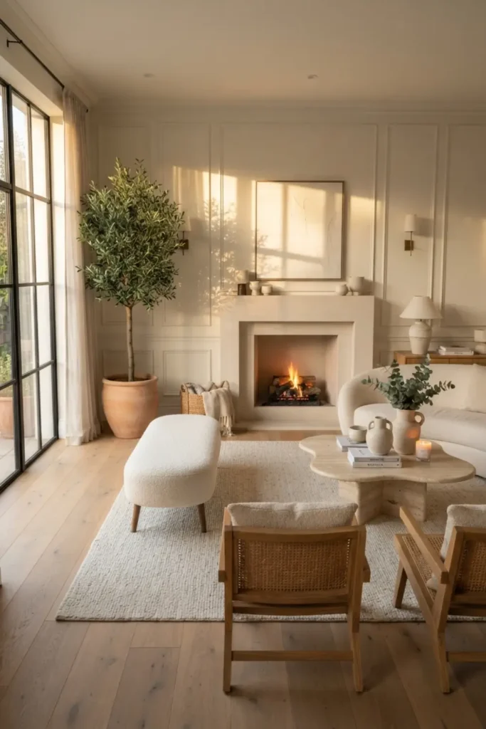 Introduce Rich Texture with a Bouclé Accent Bench