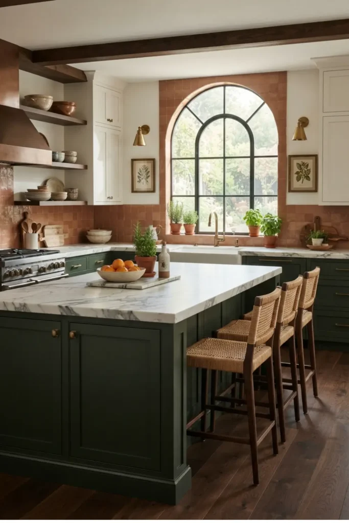 Paint the Kitchen Island a Bold Color