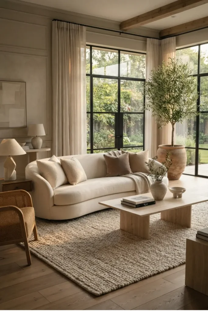 Style Your Sofa with Layered Neutral Pillows