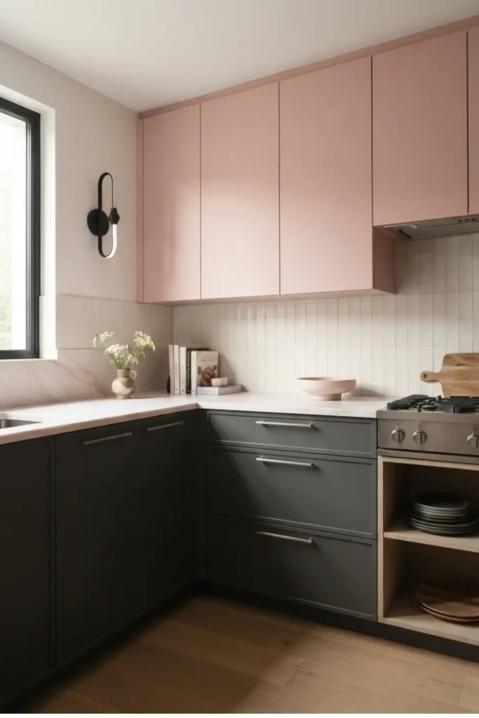 Try Two-Tone Kitchen Cabinets
